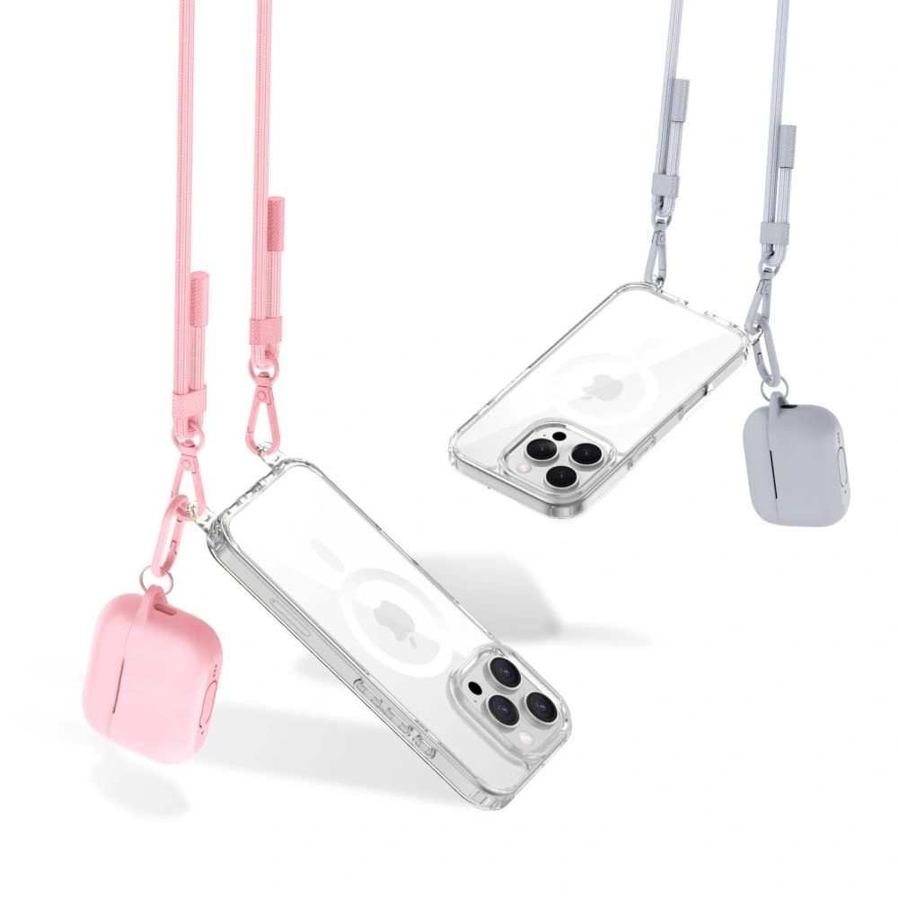 Tech-Protect Flexair Chain MagSafe Apple iPhone 16 Pro Max Grey & Pink