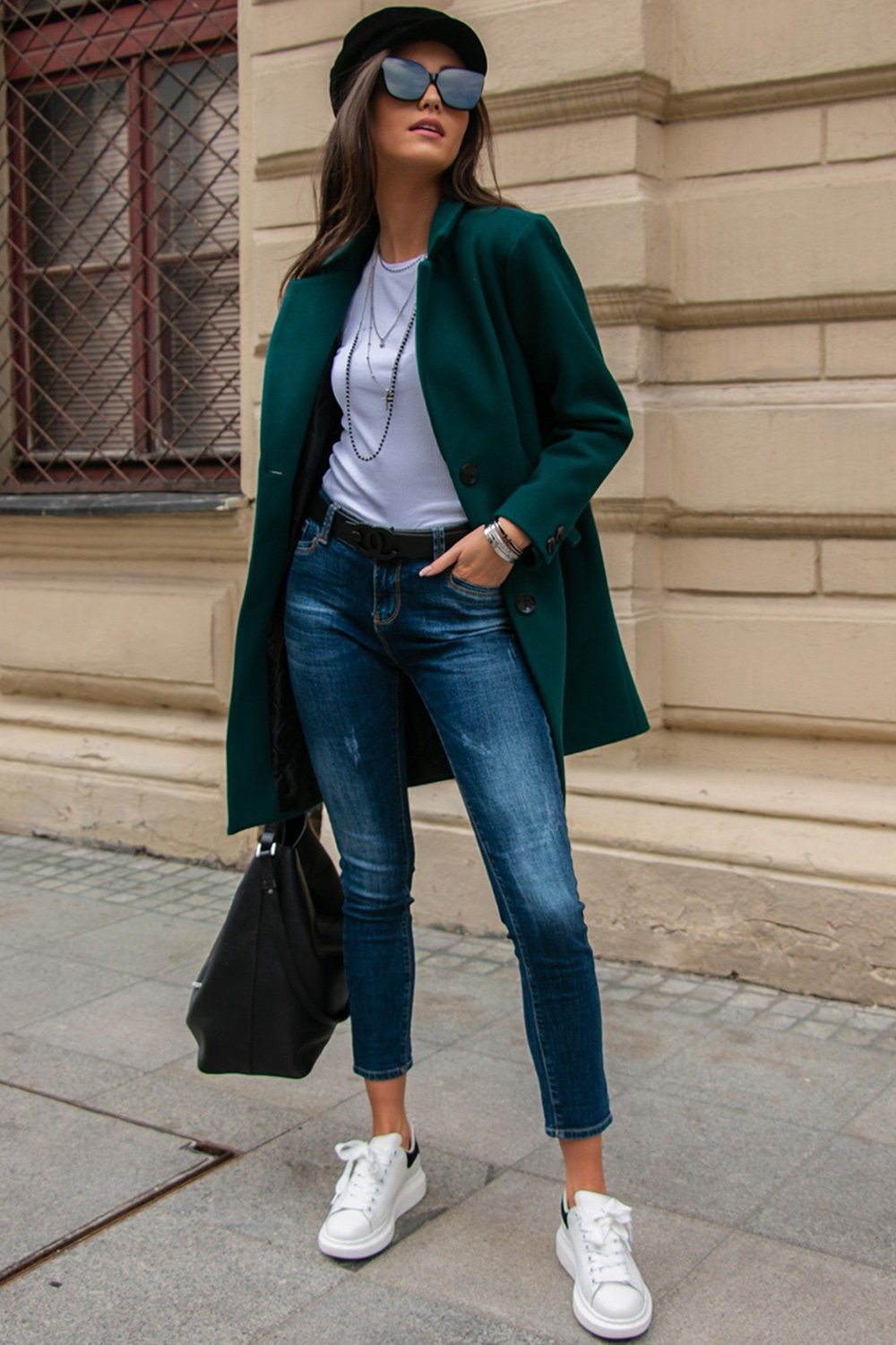  Coat model 184493 Roco Fashion  green