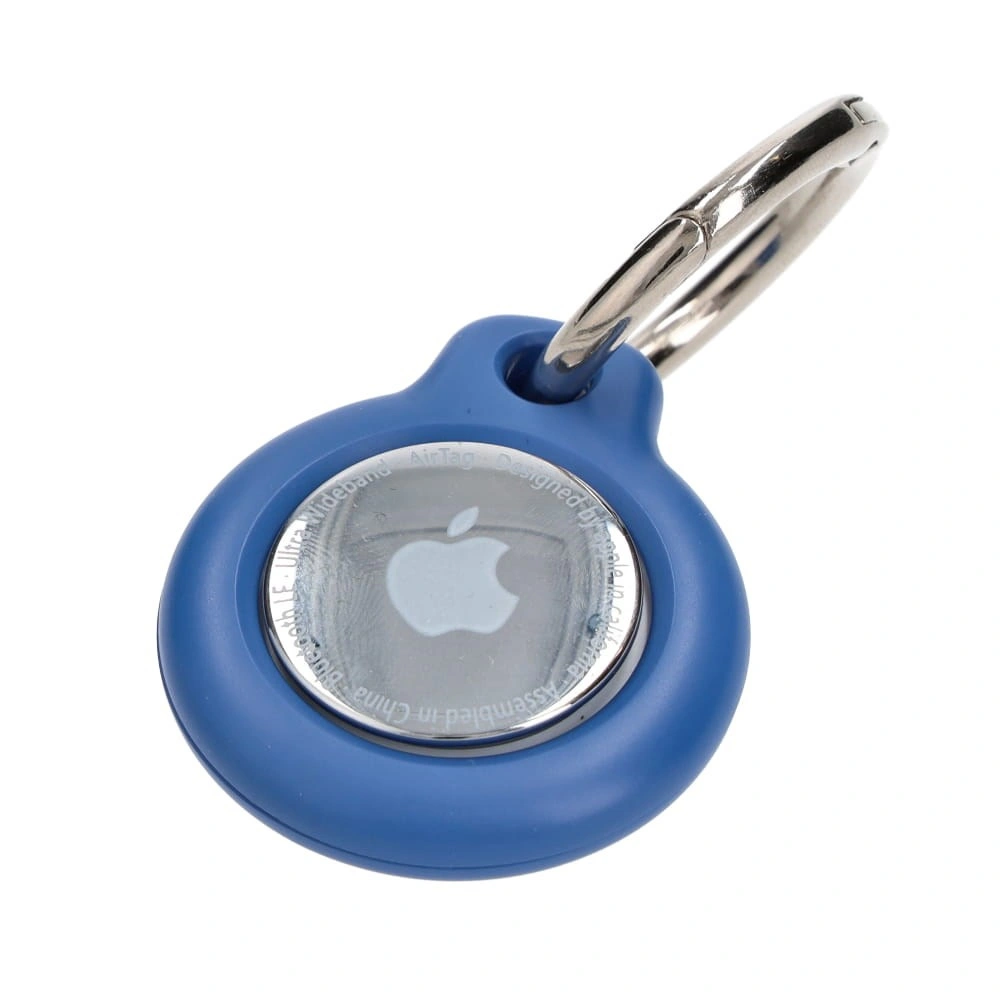 Bizon Case Locator Keychain Apple AirTag blue