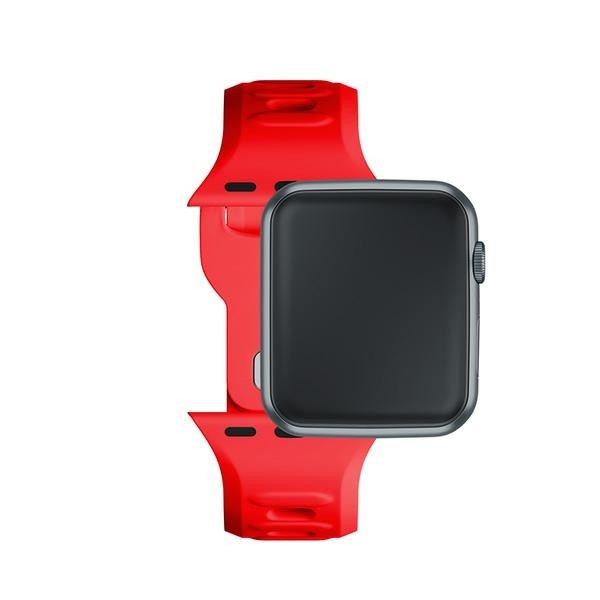 3MK Silicone Watch Strap Apple Watch 4/5/6/7/SE/8/9 40/41mm red