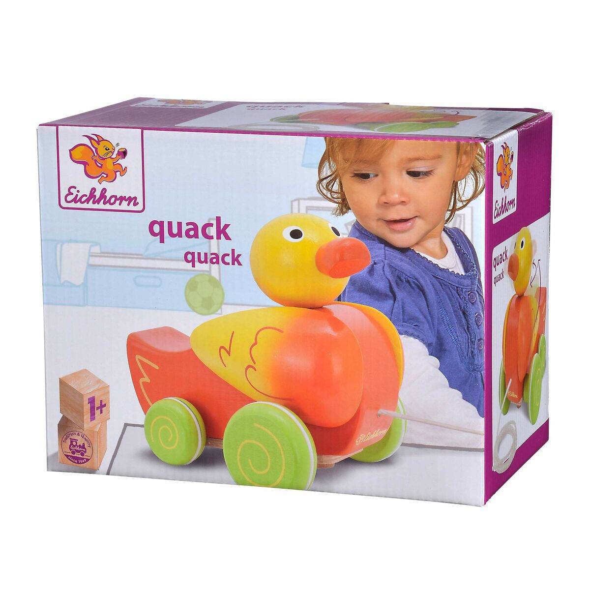 Baby toy Eichorn quack quack Duck Wood (Refurbished C)