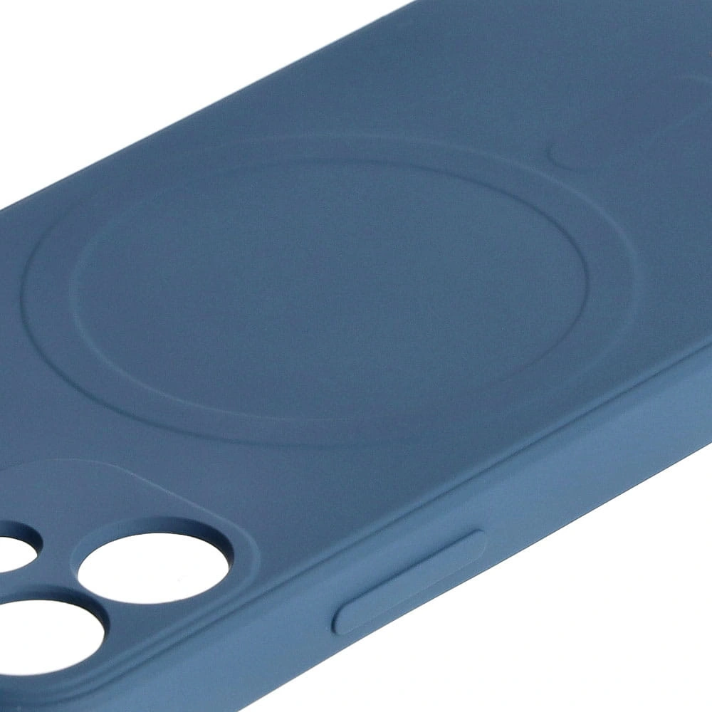 Bizon Case Silicone MagSafe Sq Apple iPhone 12 Mini navy blue