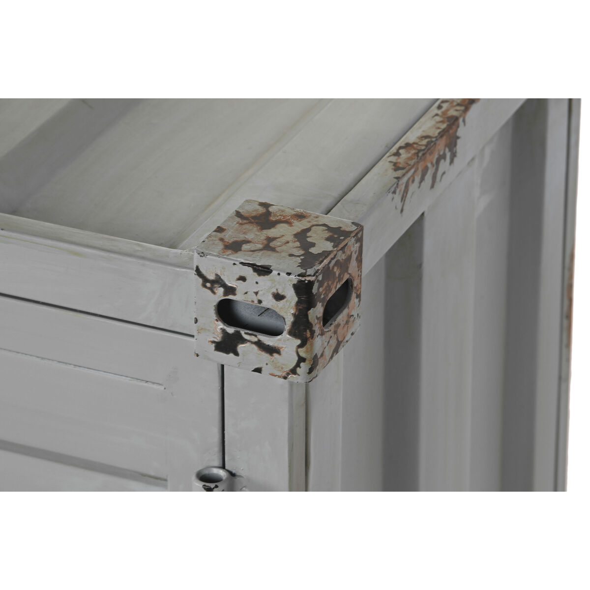 Bottle rack Home ESPRIT Grey Sky blue 77 x 41 x 64 cm