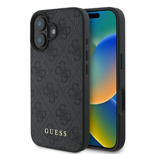 Case Guess GUHCP16SG4GFGR Apple iPhone 16 hardcase 4G Classic black
