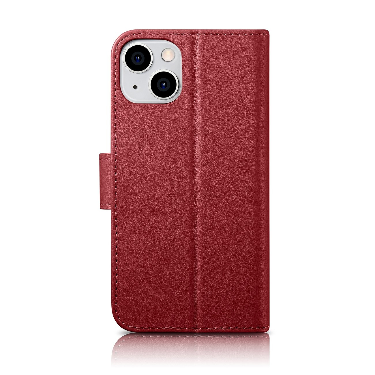 iCarer Wallet Anti-RFID 2in1 Apple iPhone 14 red