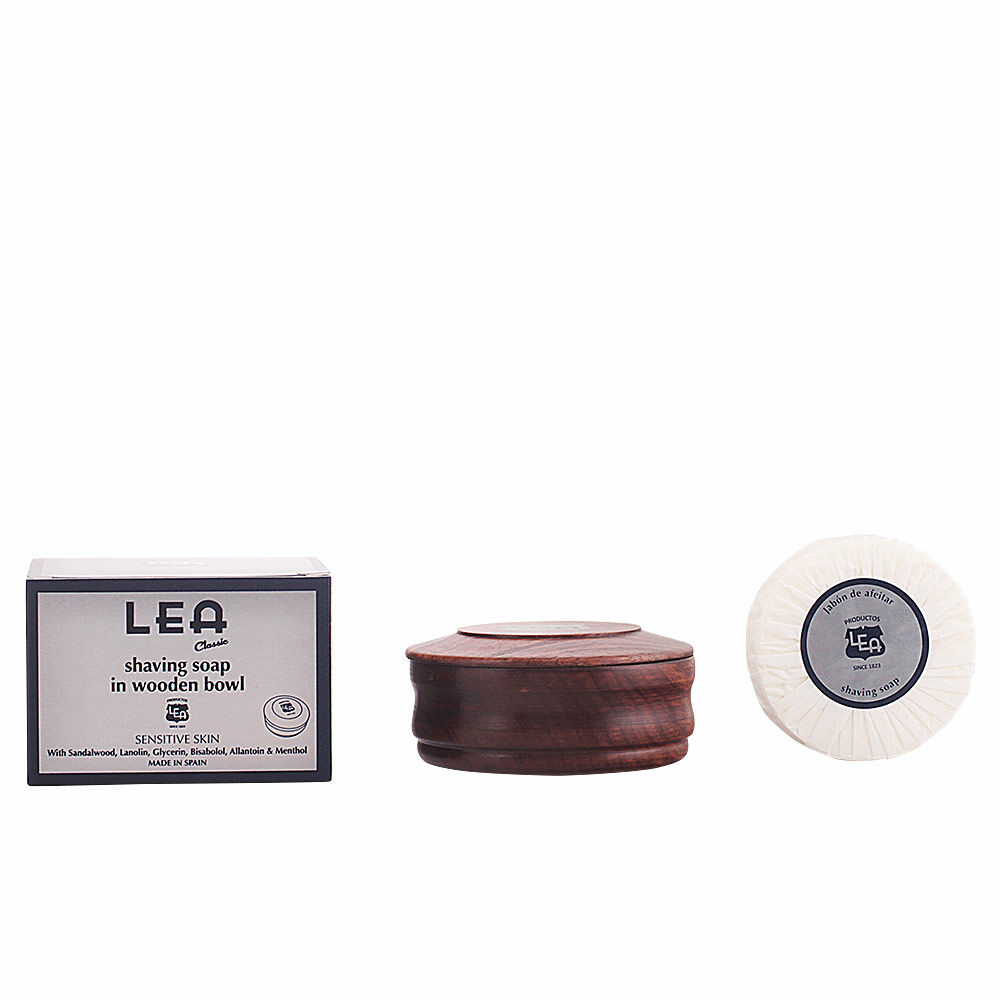 Shaving Soap in Wooden Bowl Lea Classic Sensitive Skin (100 ml)