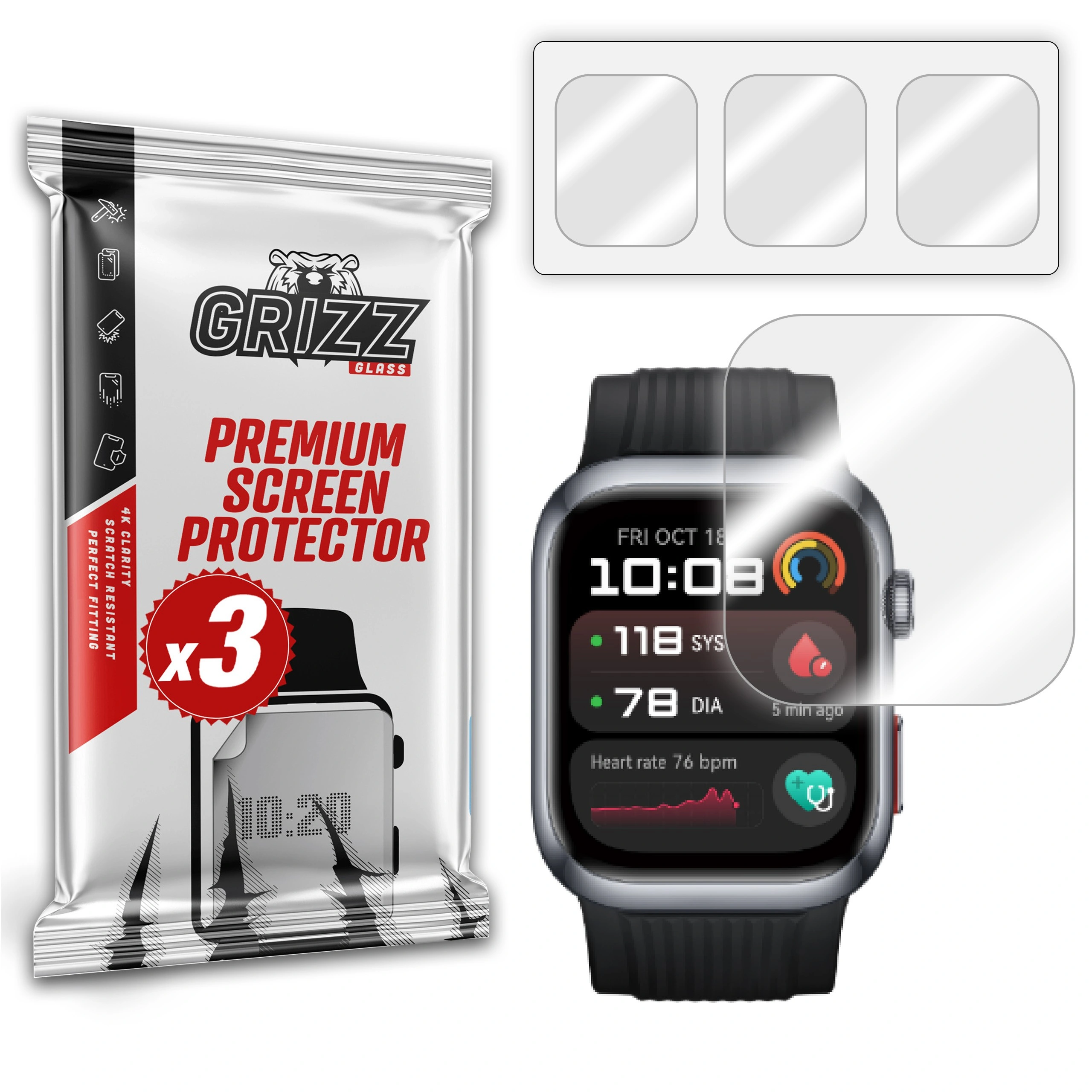 GrizzGlass Hydrofilm Huawei Watch D2