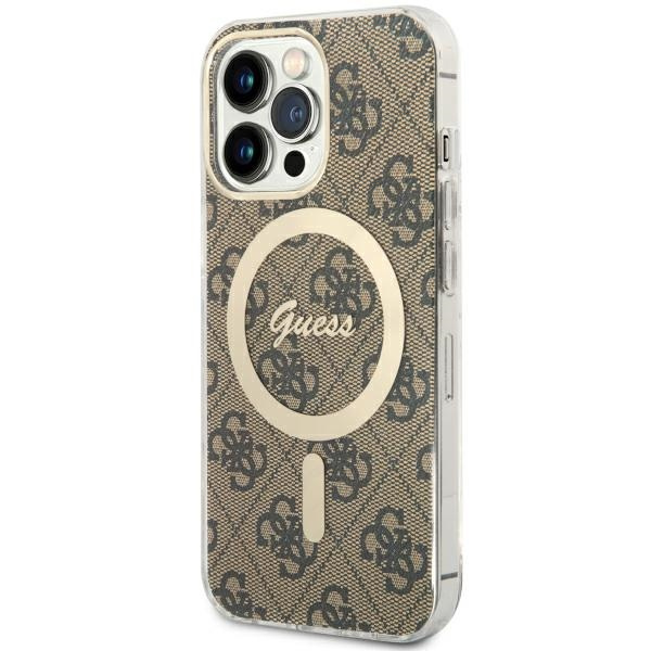 Guess GUHMP13LH4STW Apple iPhone 13 Pro brown hardcase 4G MagSafe