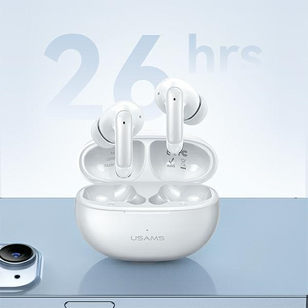 USAMS X-don Series wireless in-ear headphones Dual mic ENC TWS Bluetooth 5.3 white