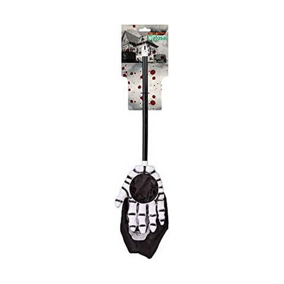 Dustpan Trick or Treat 53 x 30 cm Skull Black