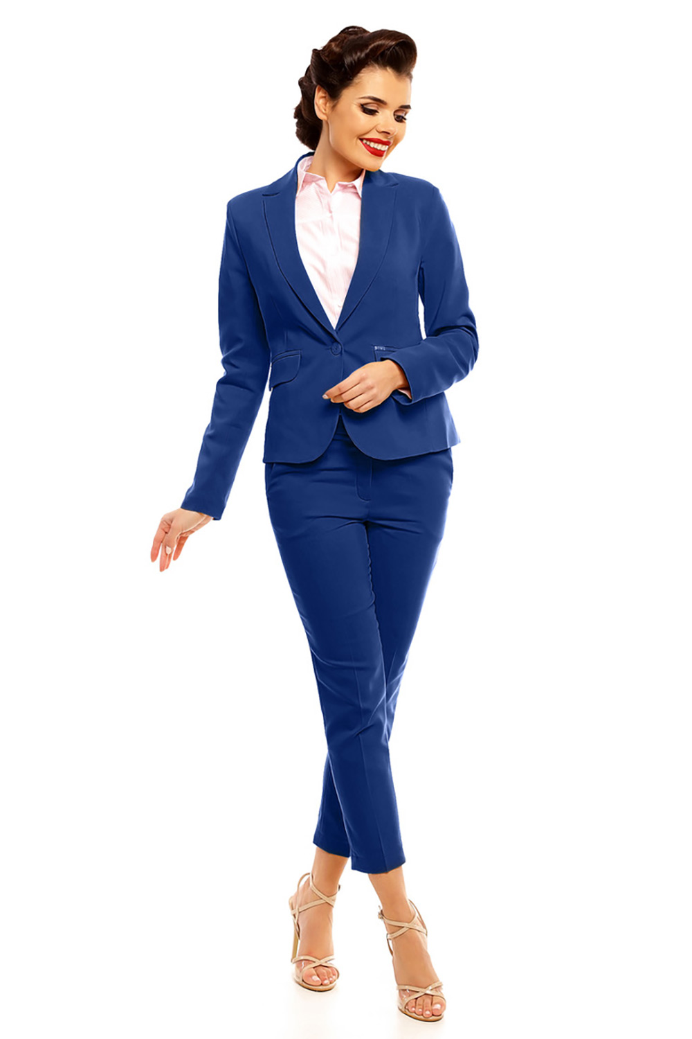  Women trousers model 142418 Cabba  navy blue