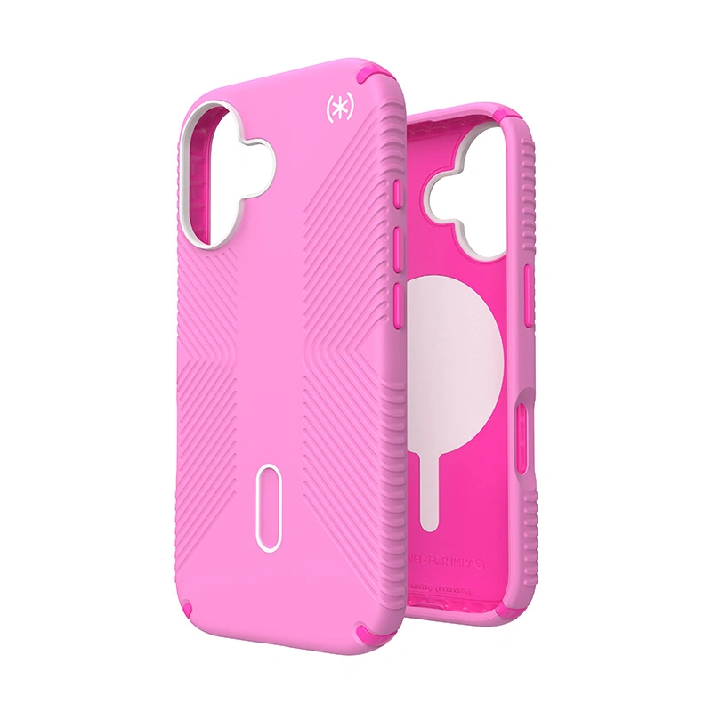 Case Speck Presidio2 Grip ClickLock & MagSafe Apple iPhone 16 (True Pink / Shocking Pink / White)