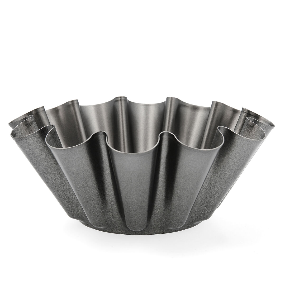 Flan Mould Quid Sweet Grey Black 23 x 9 cm (12 Units)