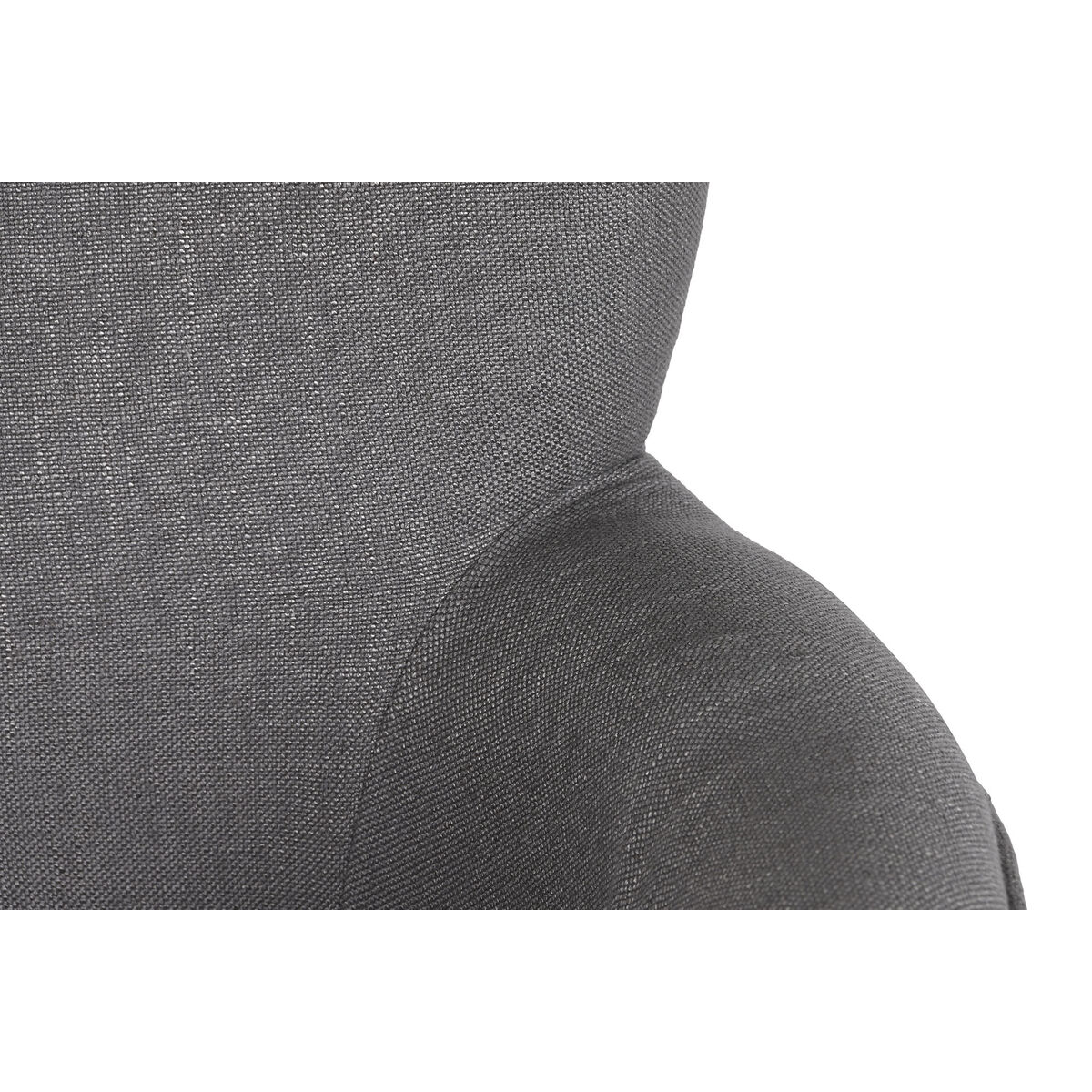 Armchair DKD Home Decor Fir Polyester Dark grey (66 x 70 x 88 cm)