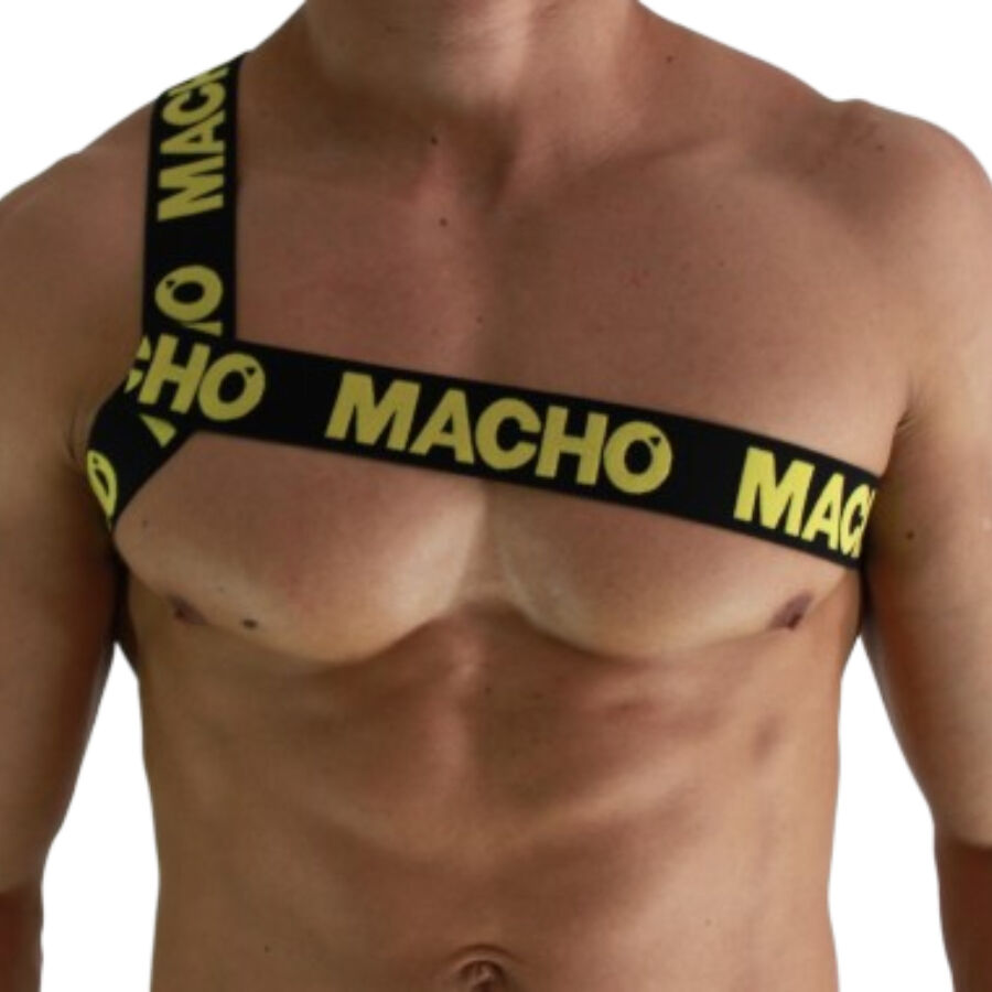 MACHO - ROMAN HARNESS YELLOW S/M