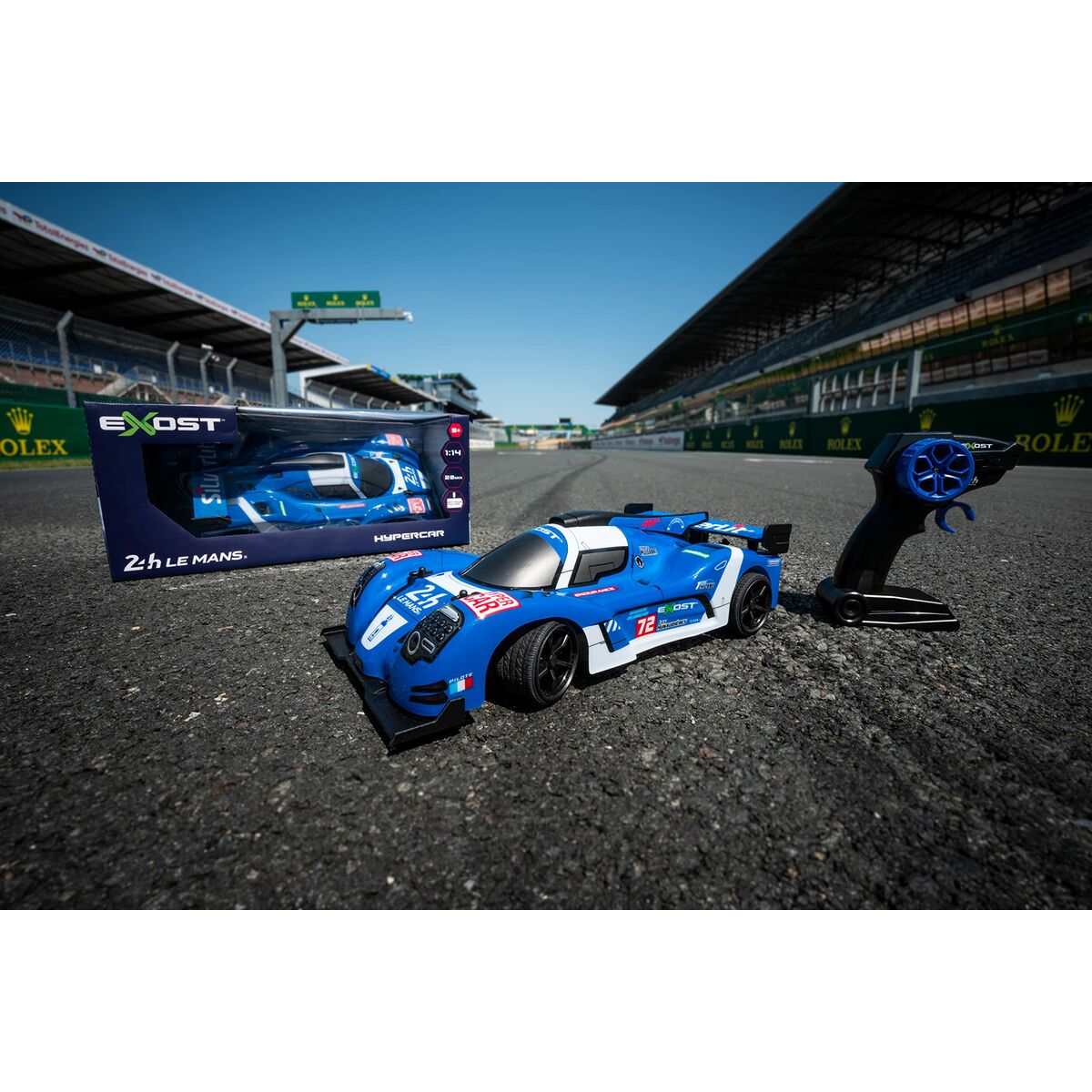 Remote-Controlled Car Exost 24h Le Mans 1:14 Blue Remote-Controlled Car Exost 24h Le Mans 1:14 Blue