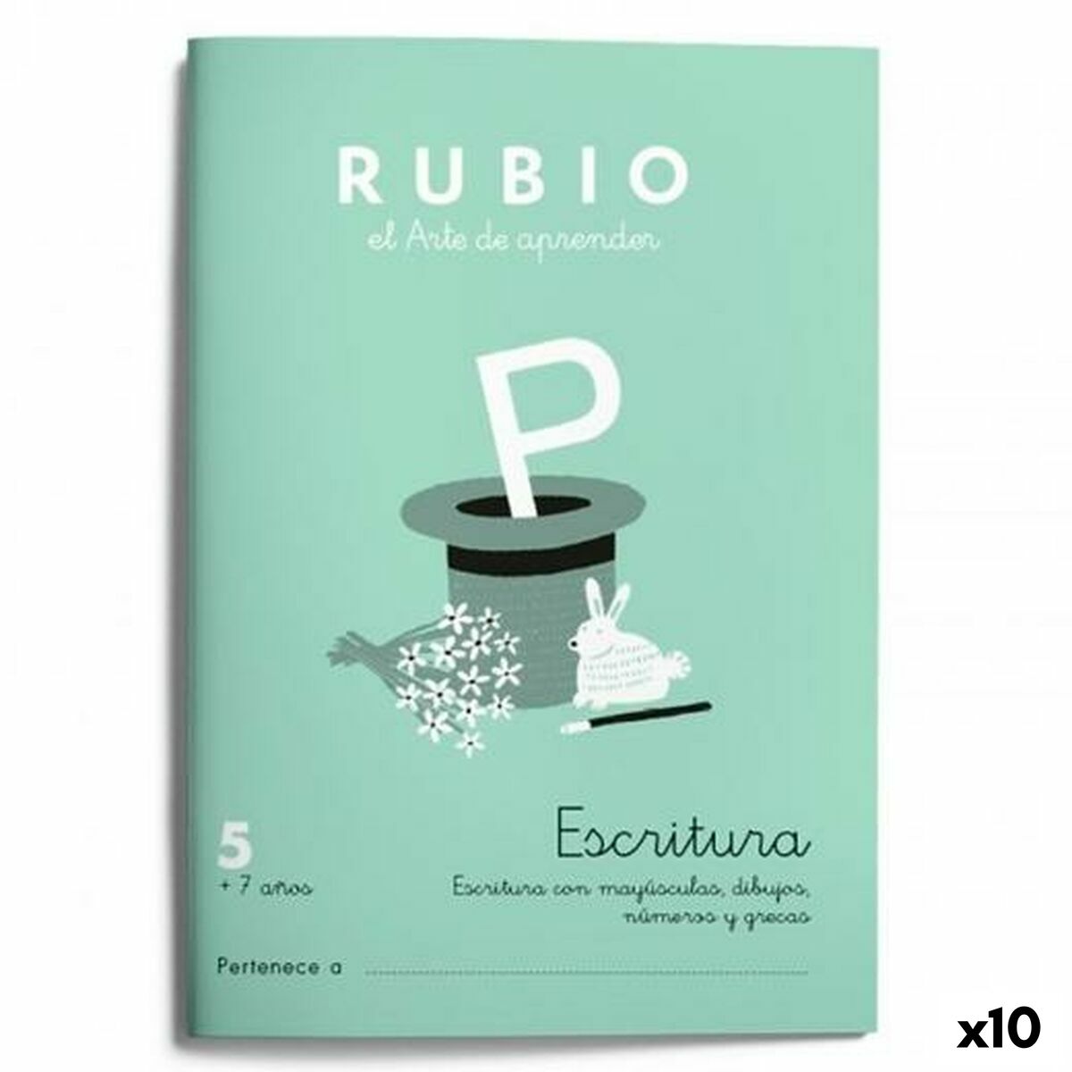 Writing and calligraphy notebook Rubio Nº05 A5 Spanish 20 Sheets (10Units)