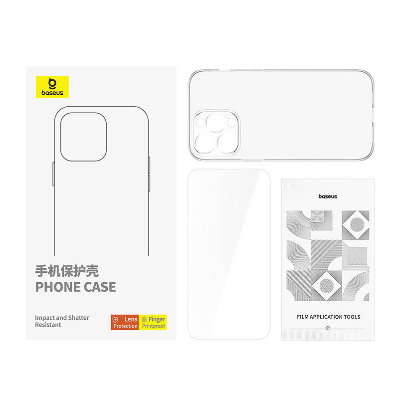 Baseus case + tempered glass Apple iPhone 15 Pro