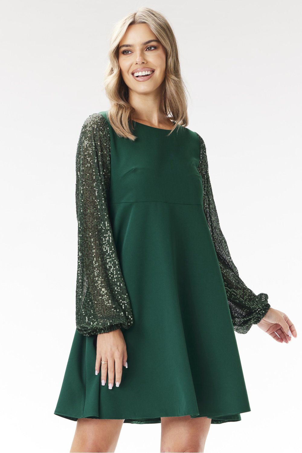  Evening dress model 204270 awama  green