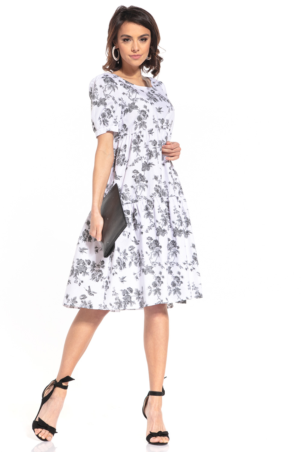 Alltagskleid model 152866 Tessita grau Damen