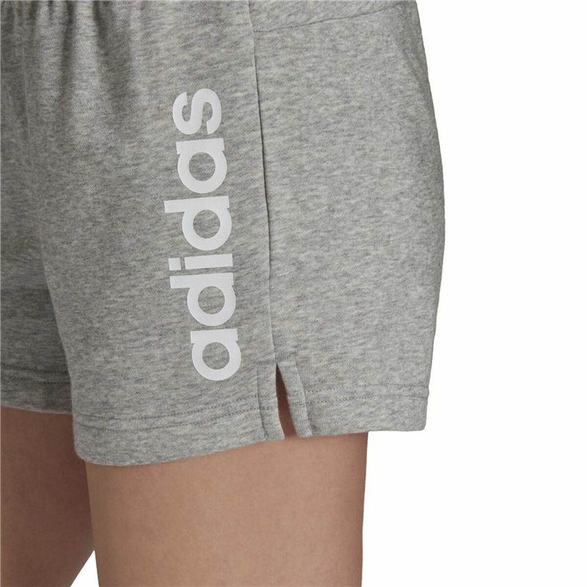 Sports Shorts Adidas Essentials Slim Logo Lady Grey