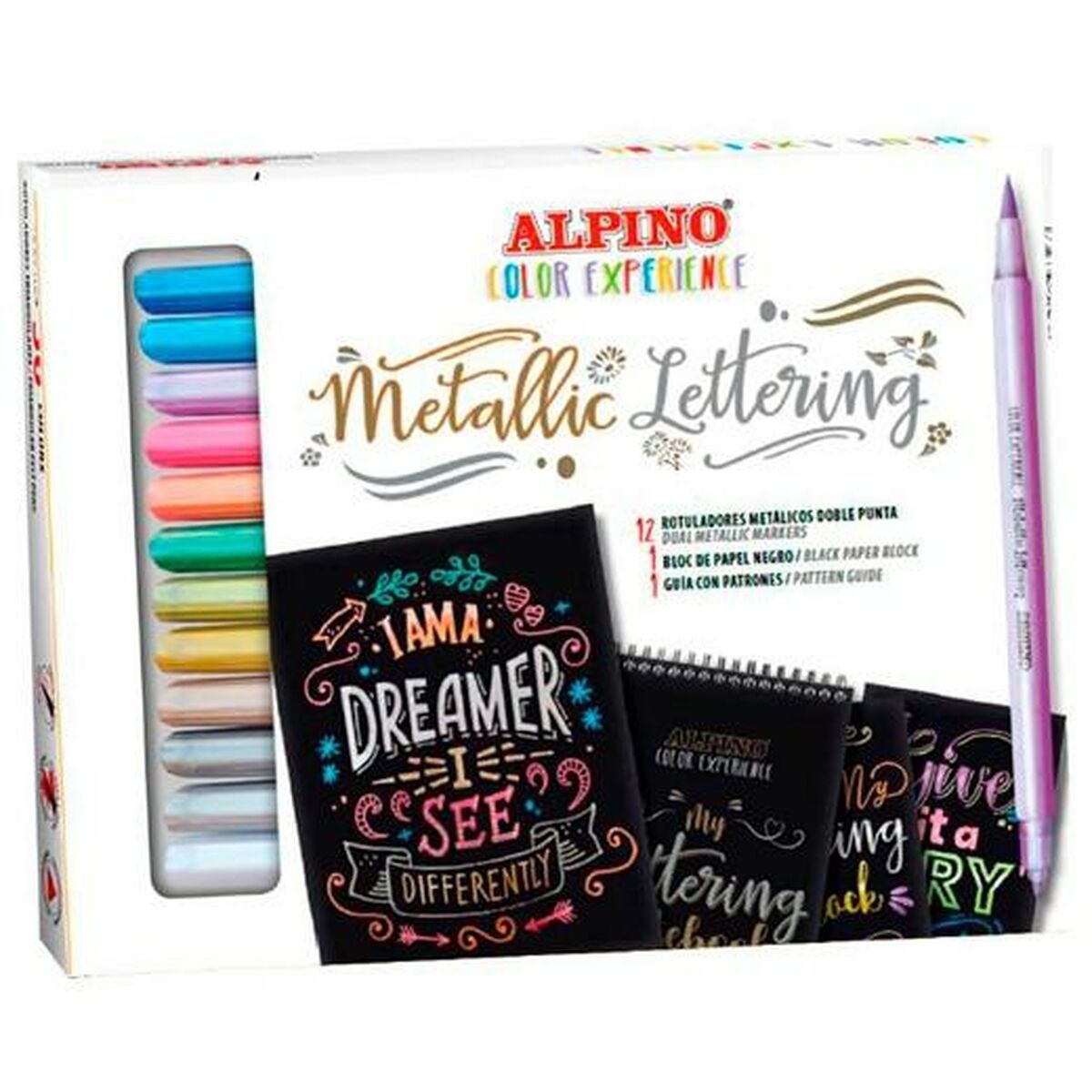 Set of Felt Tip Pens Alpino Color Experience Multicolour (12 Pieces)