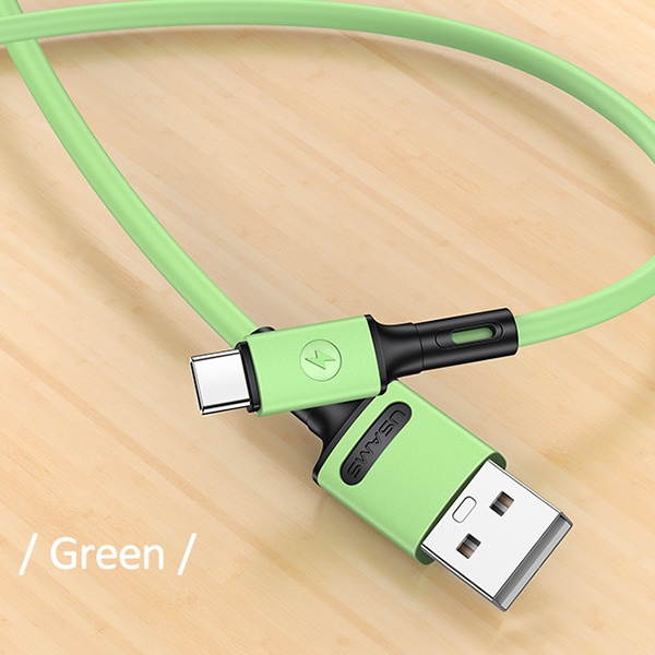 USAMS Cable U52 USB-C 2A Fast Charge 1m green SJ436USB02 (US-SJ436)