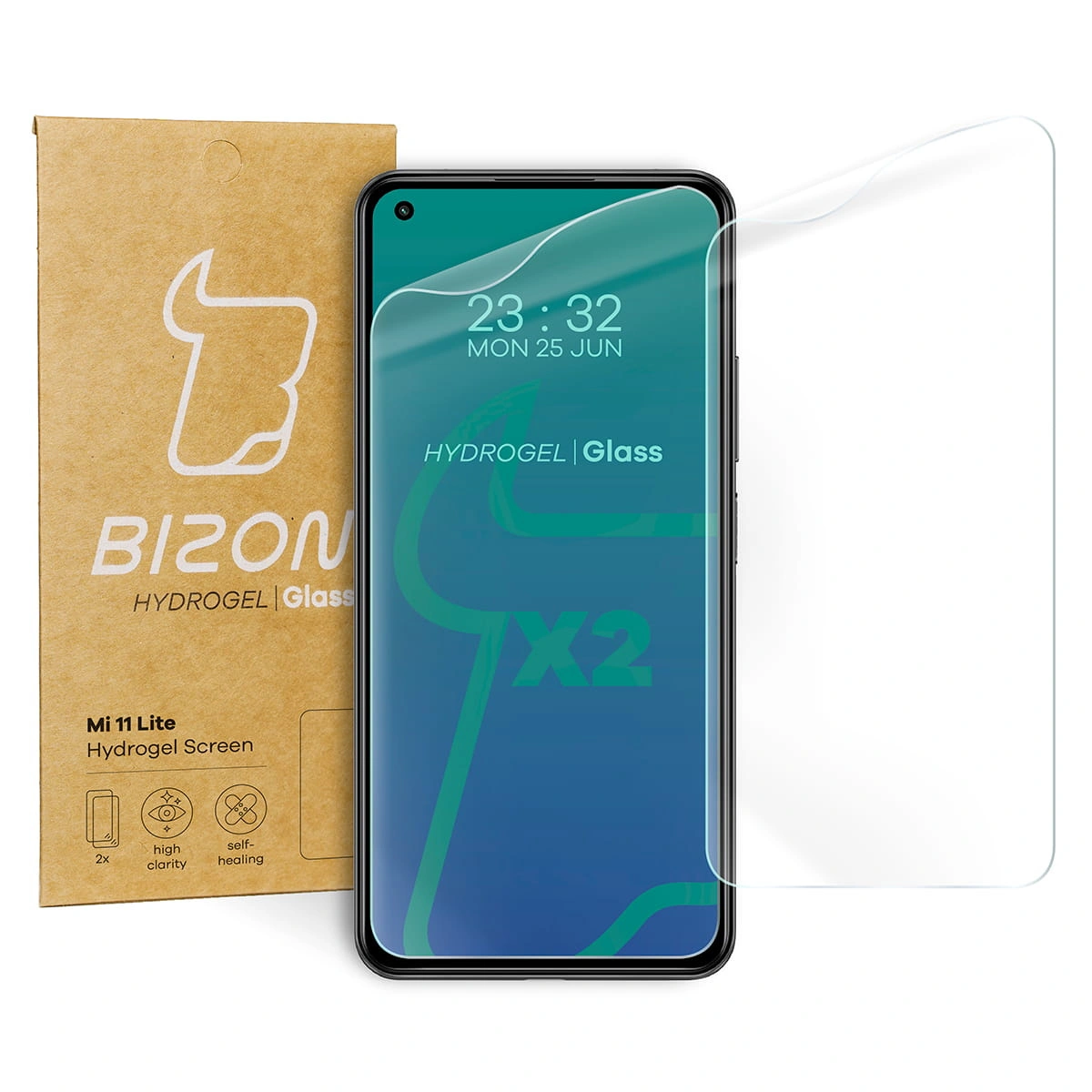 Bizon Glass Hydrogel Xiaomi Mi 11 Lite / 5G / 5G NE [2 PACK]