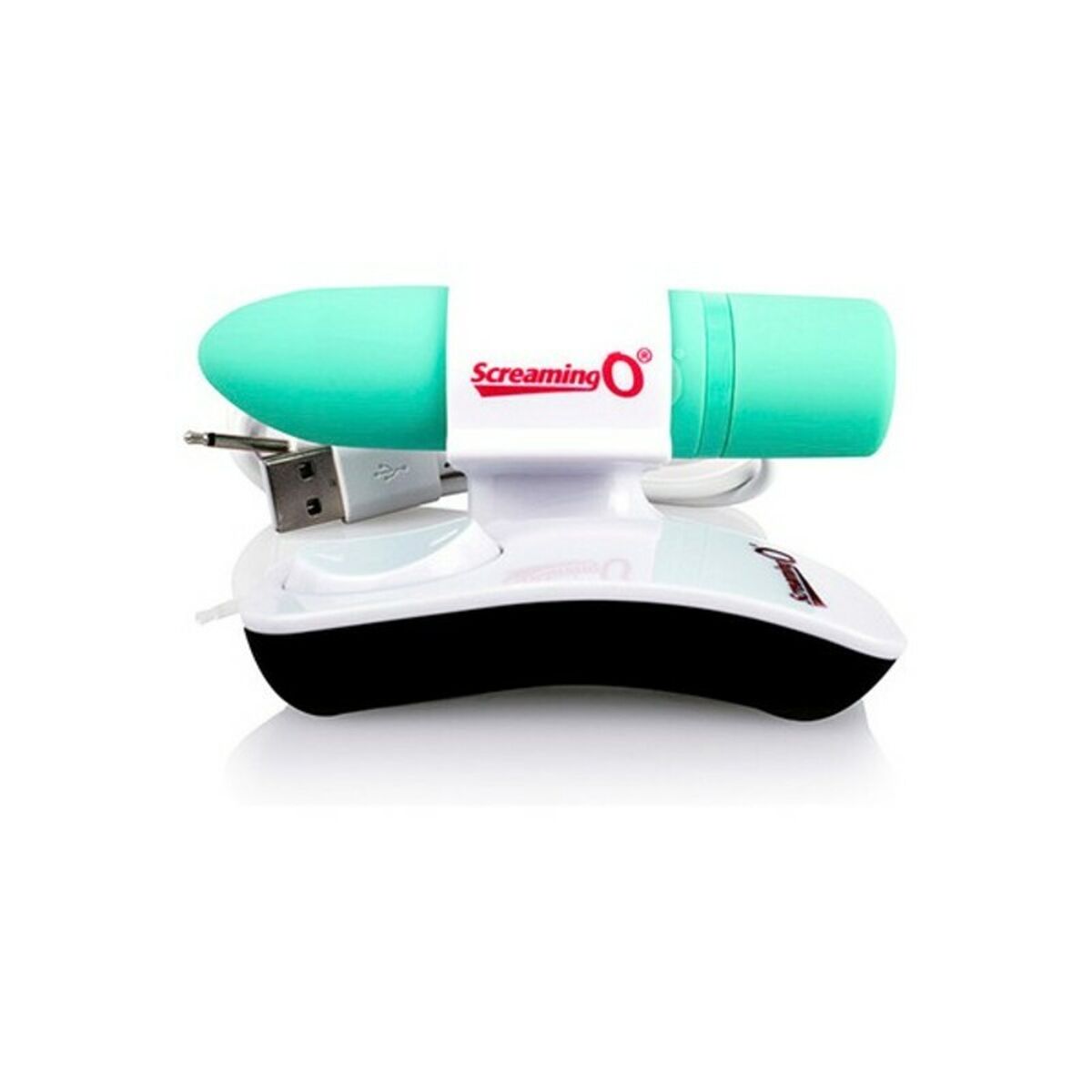 Positive Turquoise Vibrating Bullet with Remote Control The Screaming O
