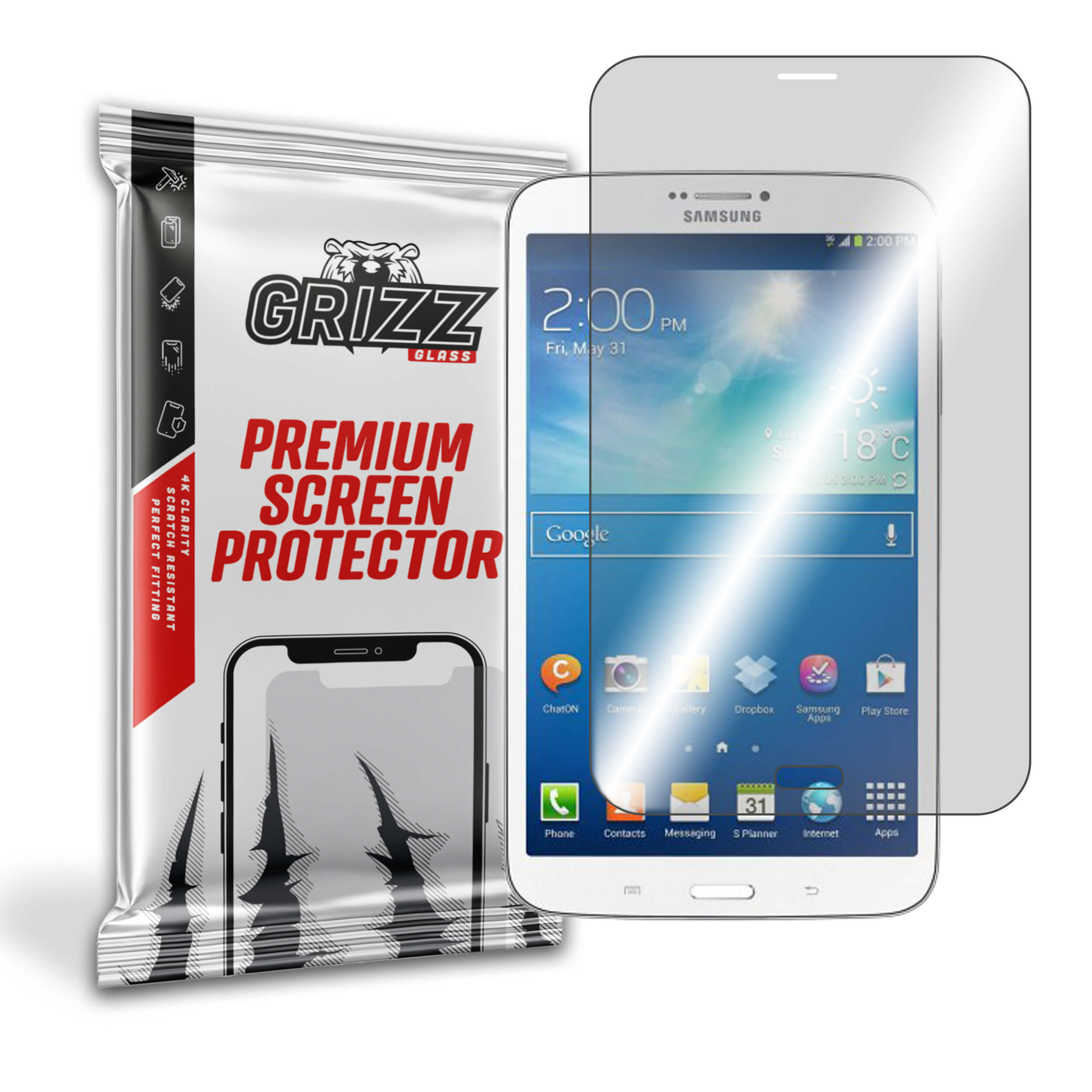 GrizzGlass HybridGlass Samsung Galaxy Tab 3 T311