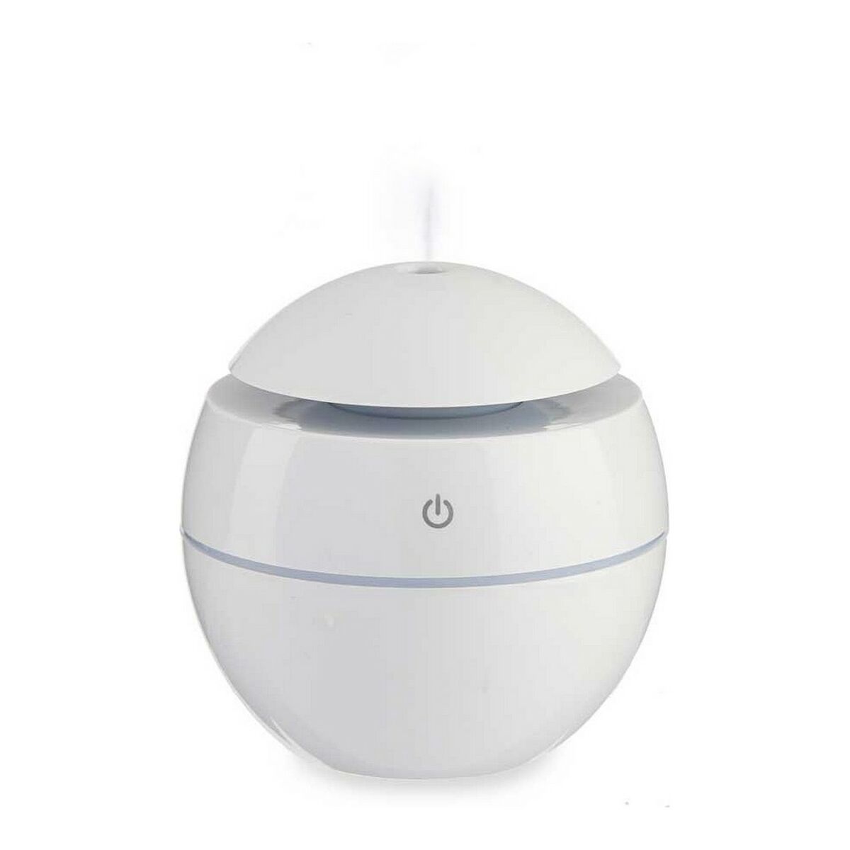 Nawilżacz z dyfuzorem zapachów z wielokolorowymi światełkami LED Biały Plastikowy (130 ml) (10 x 10 x 10 cm)