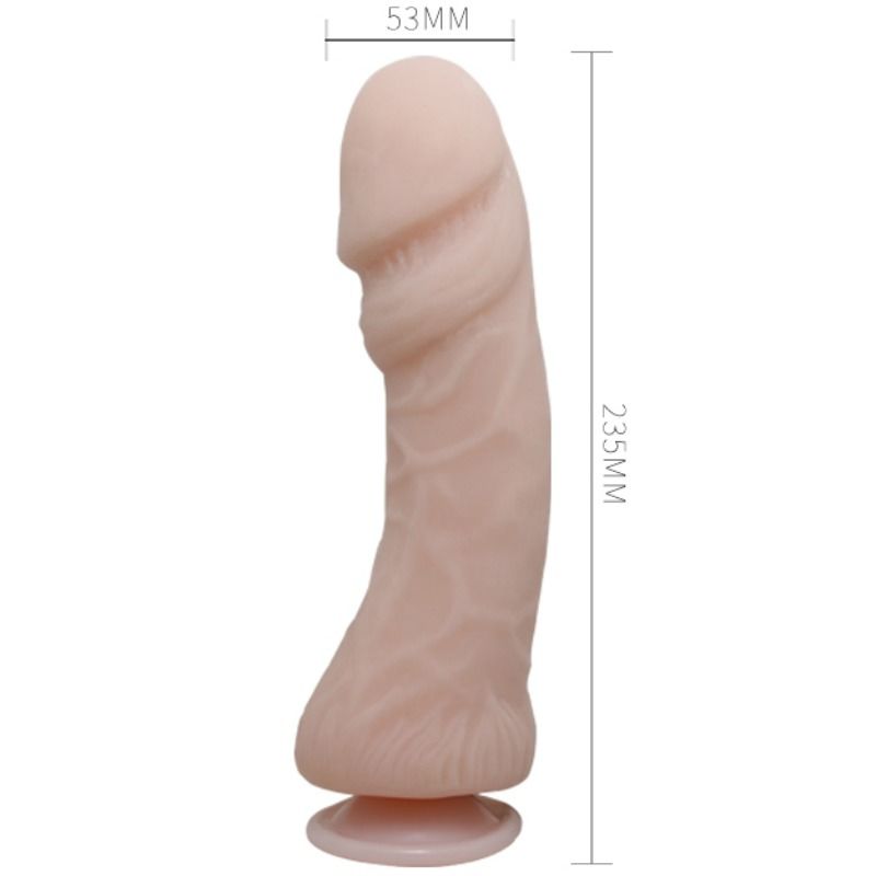 THE BIG PENIS REALISTIC AND VIBRATING DILDO FLESH 23.5 CM