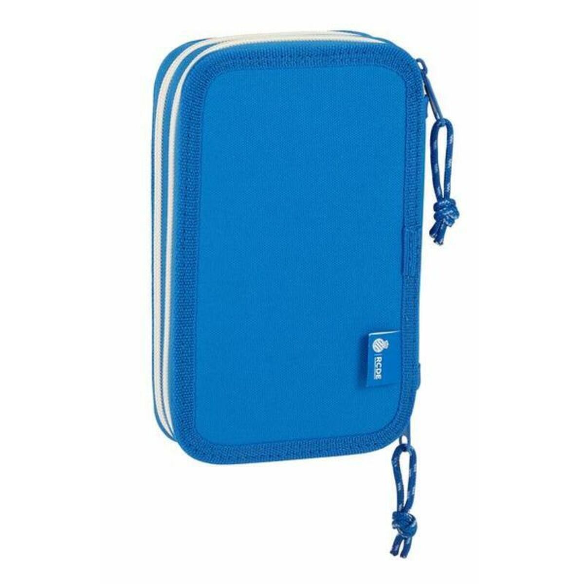 Doppel-Federtasche RCD Espanyol Blau Weiß (28 pcs)