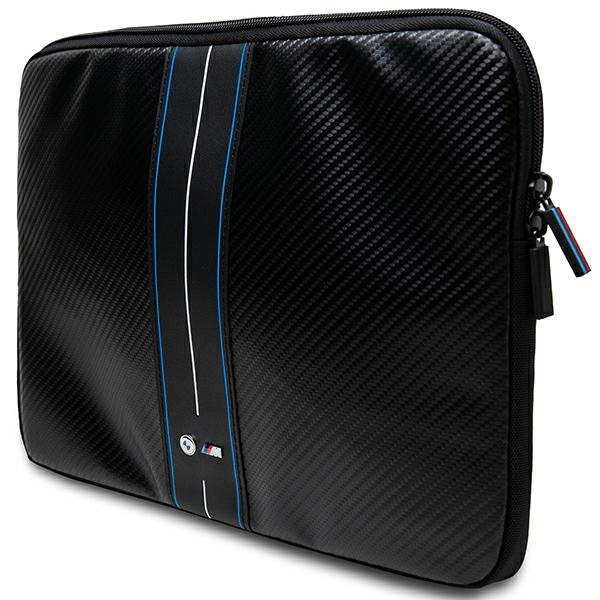 BMW Sleeve BMCS14COMSCAKL 14" Carbon Blue Stripes black