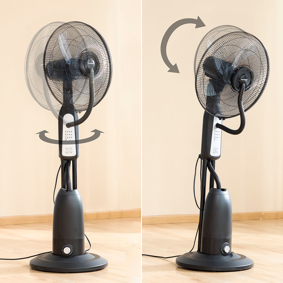 Nebuliser Pedestal Fan with Remote Control InnovaGoods Mistinn Black 90 W 2,8 L Nebuliser Pedestal Fan with Remote Control InnovaGoods Mistinn Black 90 W 2,8 L