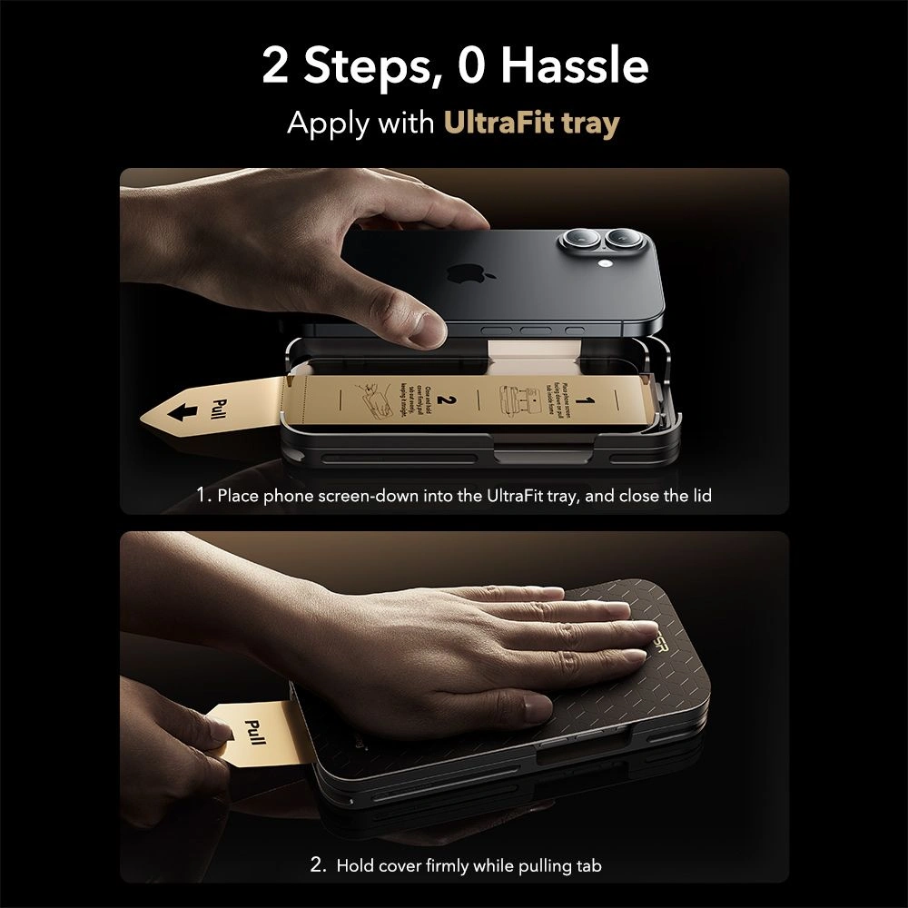 Szkło hartowane ESR Ultrafit Armorite Pro Tempered Glass do Apple iPhone 16 Pro / 17 Clear