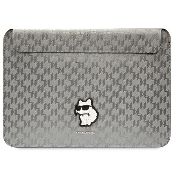Karl Lagerfeld Sleeve KLCS14SAKHPCG 14 inch silver Saffiano Monogram Choupette