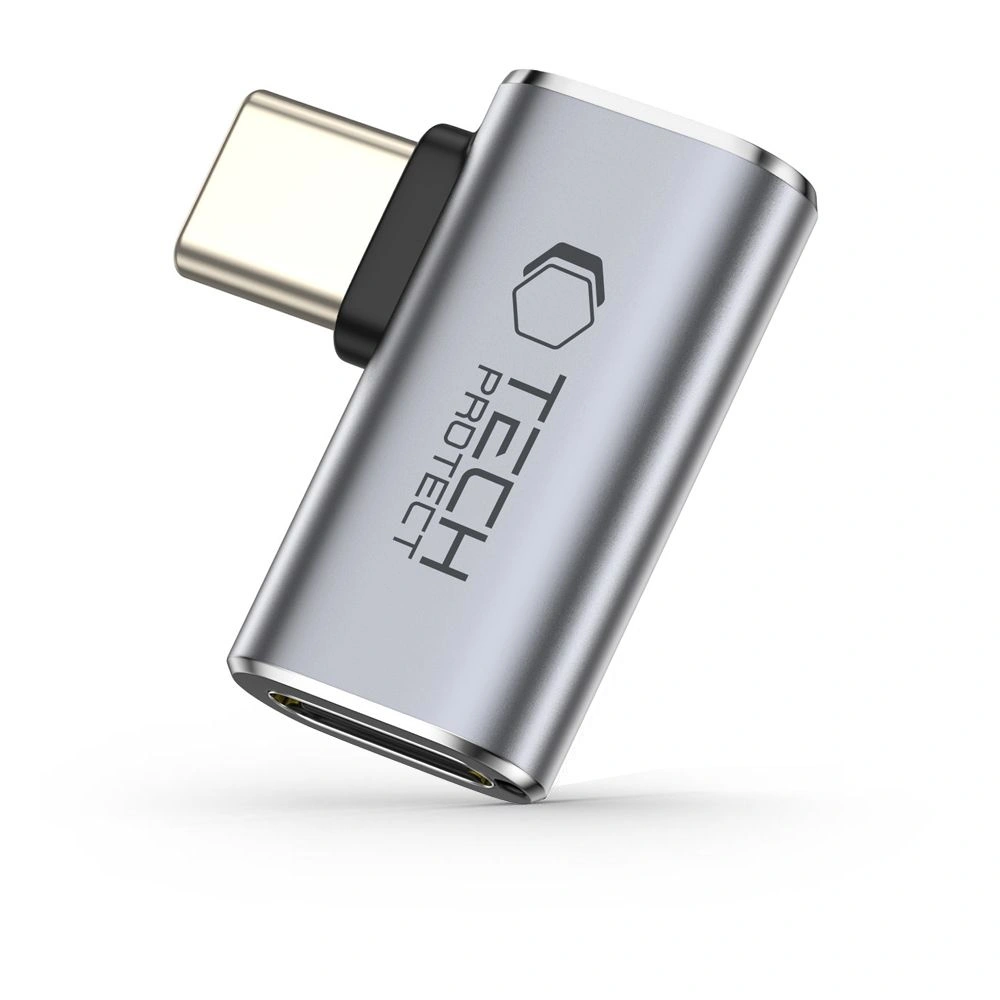 Adapter USB-C / USB-C Tech-Protect Ultraboost AA01 Angle Adapter USB-C Grey