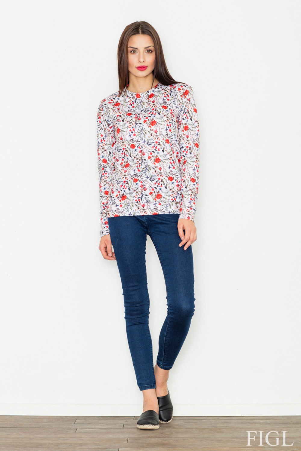 Sweatshirt model 77040 Figl white Ladies