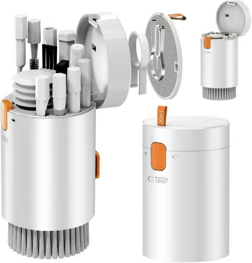 Tech-Protect CS01 Cleaner Set 20in1 For Phone & Earphone & Tablet & Laptop White