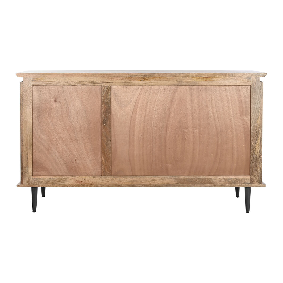 Sideboard DKD Home Decor Natural Black Metal Mango wood (140 x 40 x 82 cm)