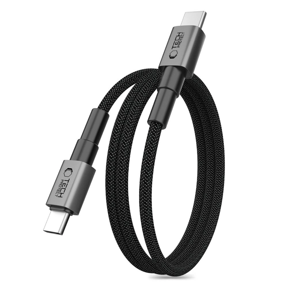 Kabel Tech-Protect Ultraboost DNA MagTwist USB-C Cable PD 100W / 5A 100cm Iron Grey