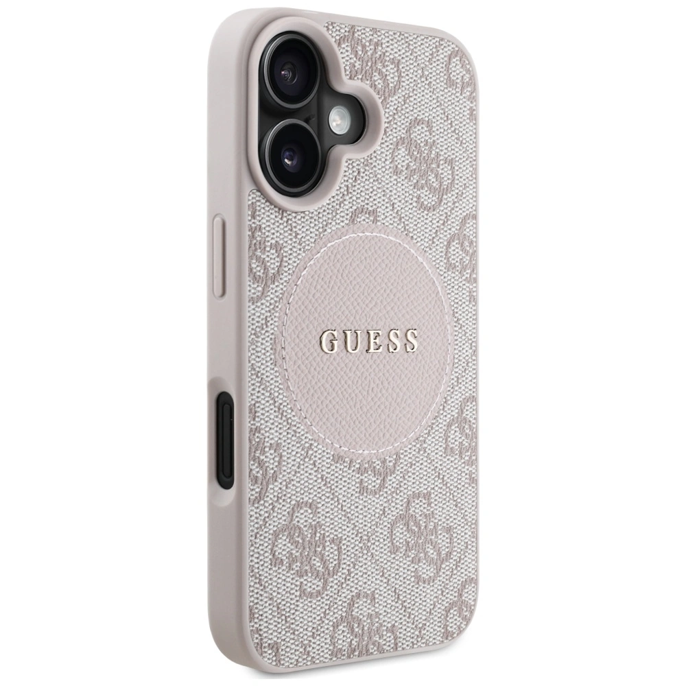 Guess 4G Circle Classic Logo MagSafe Apple iPhone 16 pink