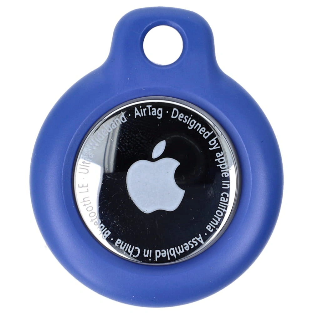 Bizon Case Locator Keychain Apple AirTag blue