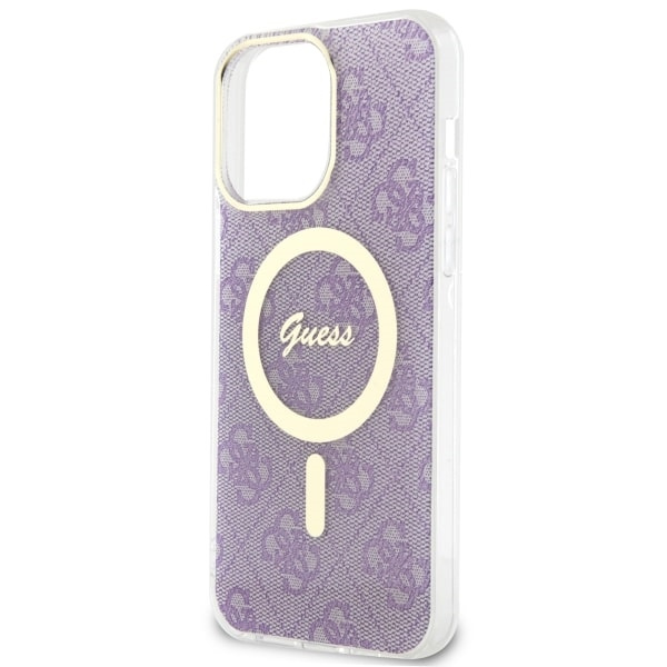 Guess GUHMP14XH4STU Apple iPhone 14 Pro Max purple hardcase 4G MagSafe