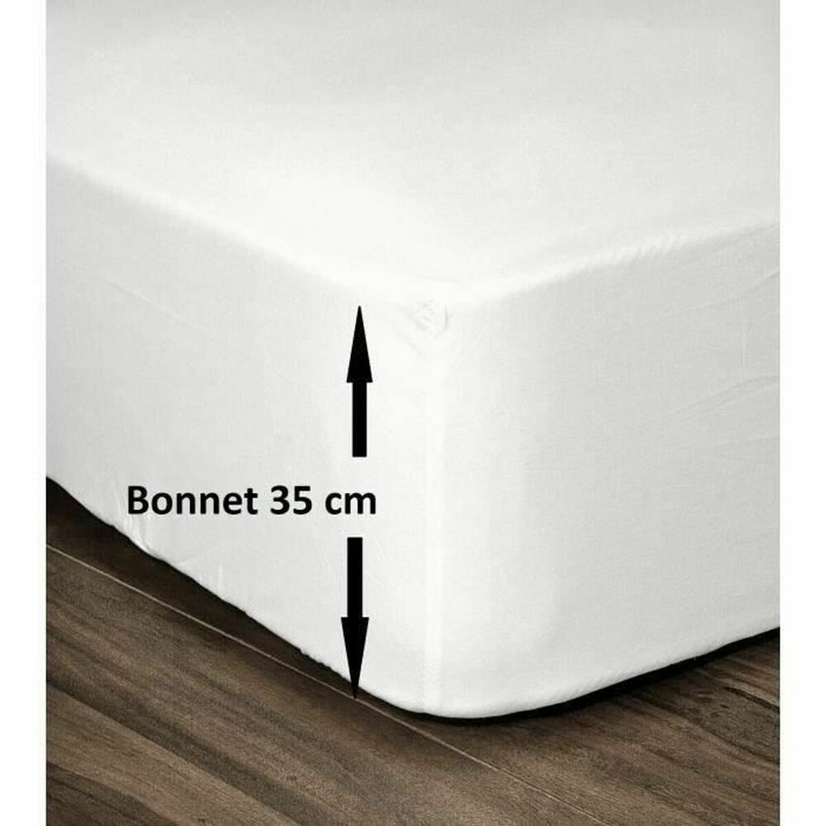Fitted sheet Lovely Home White 140 x 190 cm