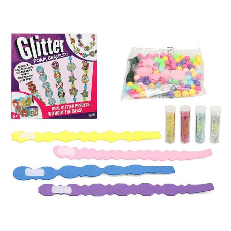Craft Set Glitter Foam Bracelets 119916