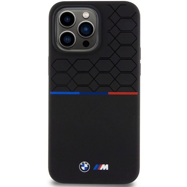 BMW BMHMP15X22SMPK Apple iPhone 15 Pro Max hardcase M Silicone Pattern MagSafe black