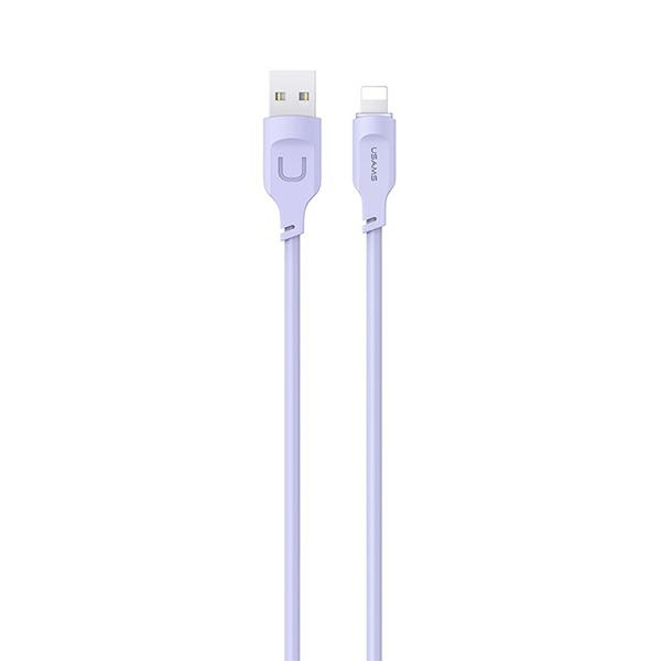 USAMS Lithe Series Cable USB/Lightning Fast Charging 2,4A 1,2m purple (US-SJ565)