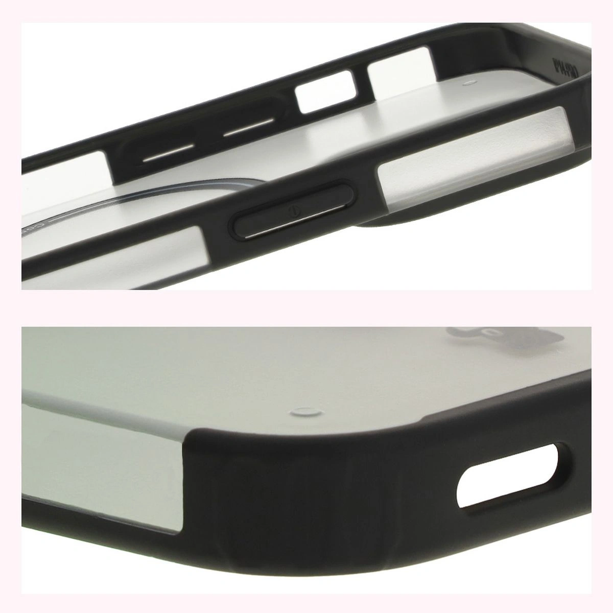 Bizon Case MatteO Apple iPhone 14 Pro transparent with black frame